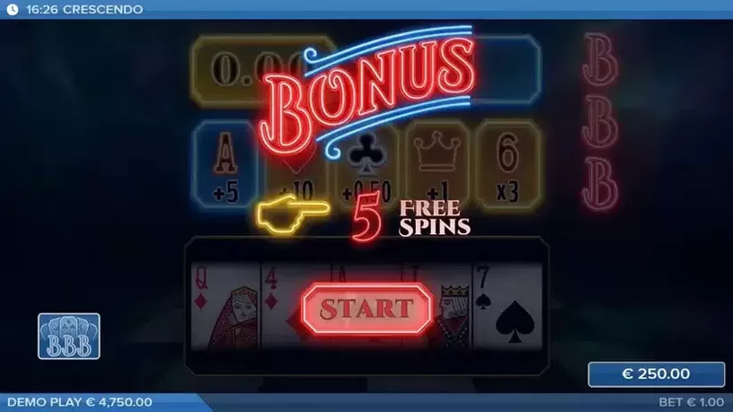 Crescendo slot screenshot 2