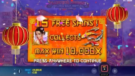 Floating Dragon – Dragon Boat Festival slot screenshot 2
