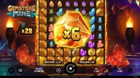 Gemstone Mine slot screenshot 3