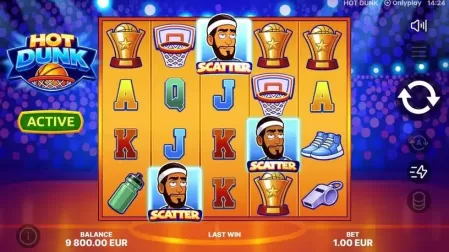 Hot Dunk slot screenshot 2