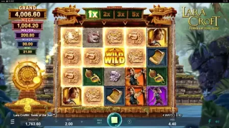 Lara Croft Tomb of the Sun slot screenshot 4