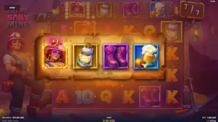 Mine Baby Mine slot screenshot 5