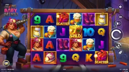 Mine Baby Mine slot screenshot 1