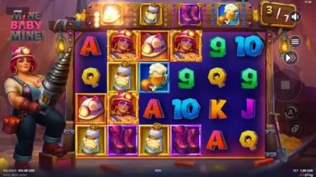 Mine Baby Mine slot screenshot 4