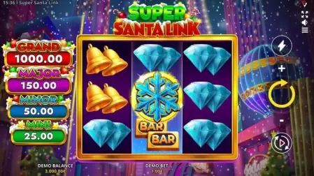Super Santa Link: Running Wins slot screenshot 1