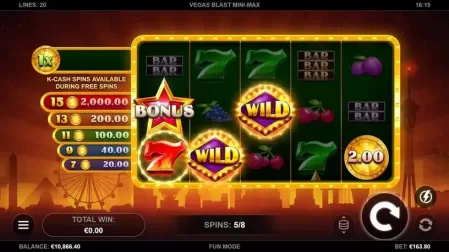 Vegas Blast Mini-Max slot screenshot 4