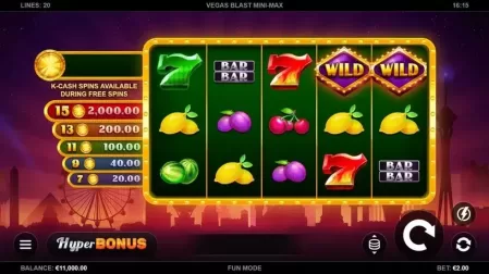 Vegas Blast Mini-Max slot screenshot 1