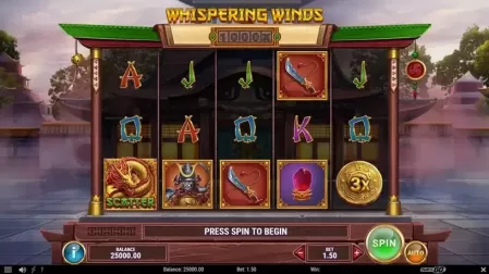 Whispering Winds slot screenshot 1