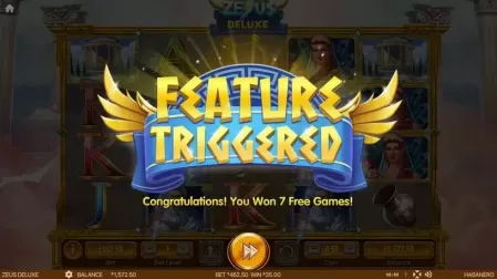 Zeus Deluxe slot screenshot 2