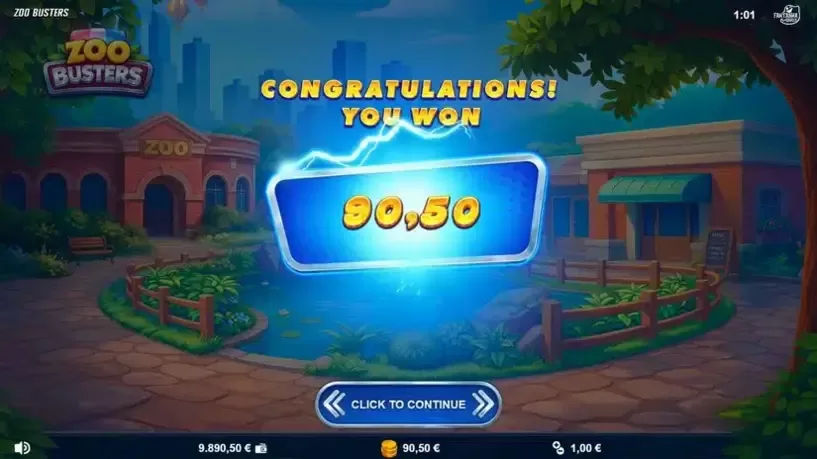 Zoo Busters slot screenshot 
