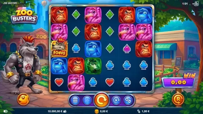 Zoo Busters slot screenshot 