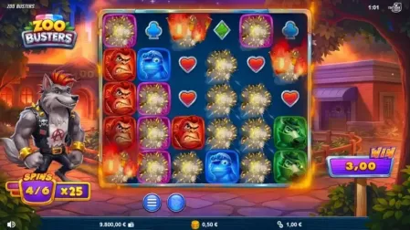 Zoo Busters slot screenshot 3