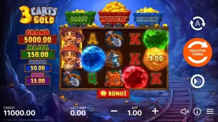 3 Carts of Gold: Hold and Win slot screenshot 1