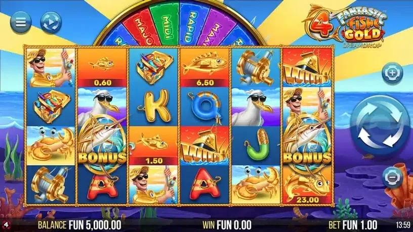 4 Fantastic Fish Gold Dream Drop slot screenshot 