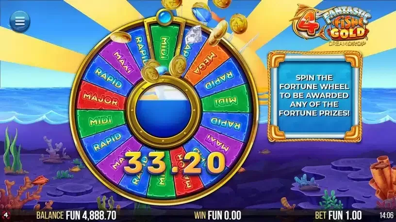 4 Fantastic Fish Gold Dream Drop slot screenshot 
