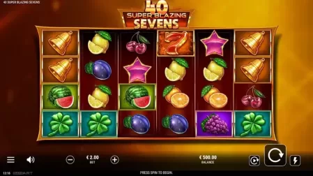 40 Super Blazing Sevens slot screenshot 1