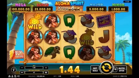 Aloha Spirit XtraLock slot screenshot 2