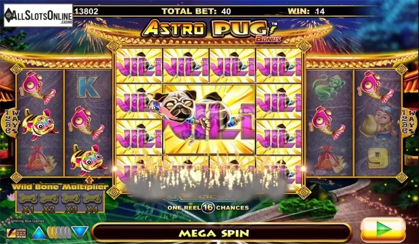 Free spins screen 3. Astro Pug from Lightning Box