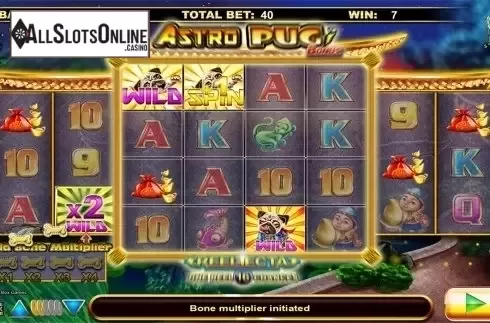 Free spins screen 2. Astro Pug from Lightning Box