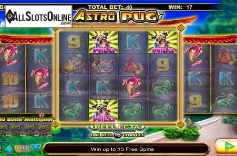 Win screen. Astro Pug from Lightning Box