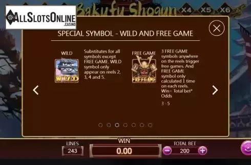 Special symbols screen