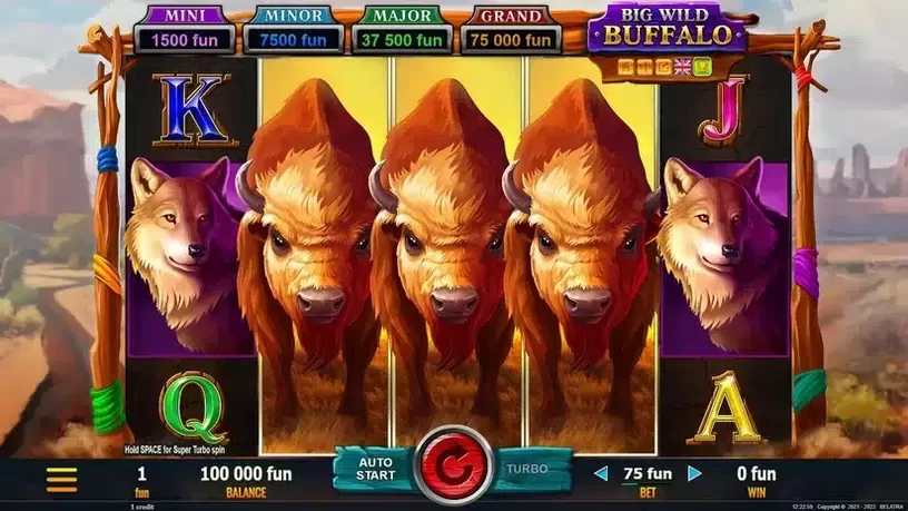 Big Wild Buffalo slot screenshot 1