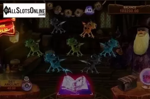 Win screen. Book of Dragons from Triple Profits Games