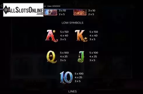 Paytable screen 2
