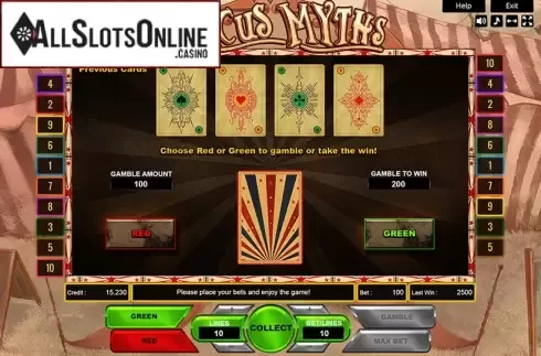 Gamble. Circus Icons from Platin Gaming
