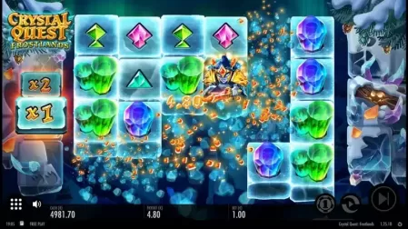 Crystal Quest Frostlands slot screenshot 2