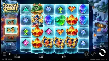 Crystal Quest Frostlands slot screenshot 4