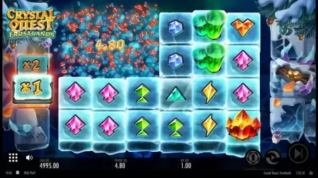 Crystal Quest Frostlands slot screenshot 1