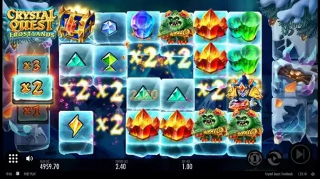 Crystal Quest Frostlands slot screenshot 3
