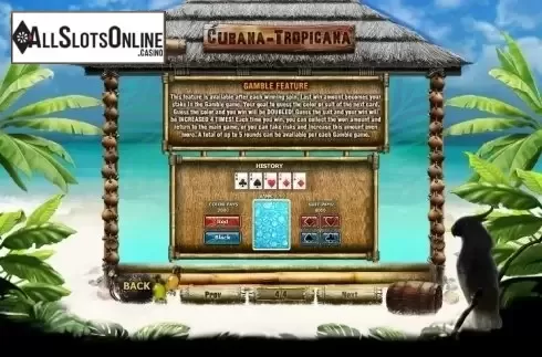 Paytable 4. Cubana Tropicana from GamesOS