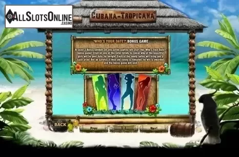 Paytable 3. Cubana Tropicana from GamesOS