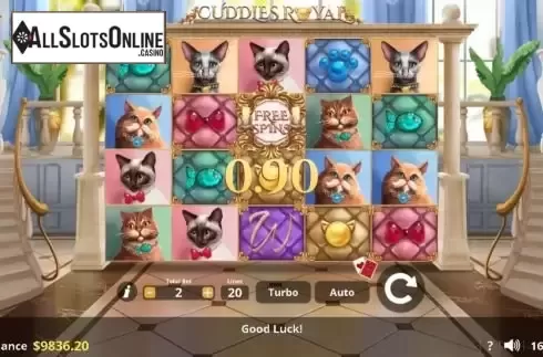 Win screen 2. Cuddles & Co. from Lady Luck Games