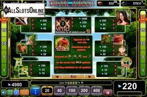 Screen2. Dark Queen from EGT