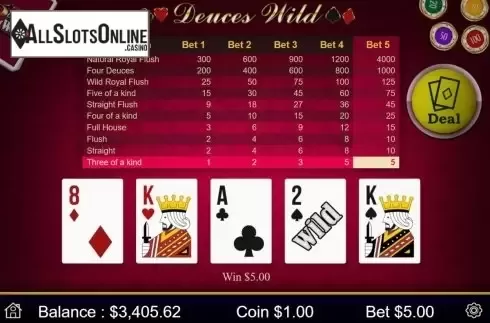 Win Screen 2. Deuces Wild (Mobilots) from Mobilots