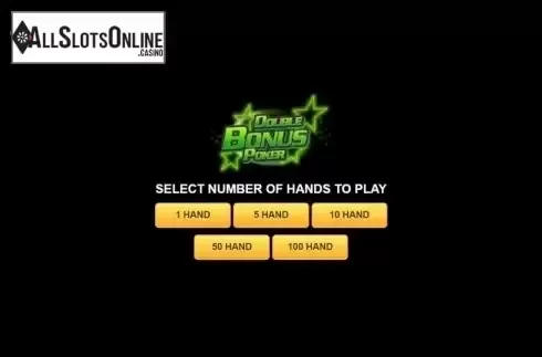 Game Screen. Double Bonus Poker (Habanero) from Habanero