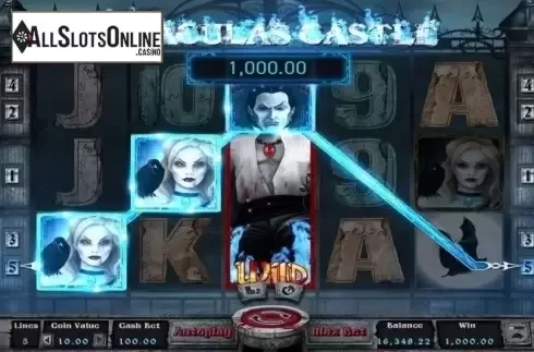 Win Screen. Dracula's Castle from Wazdan