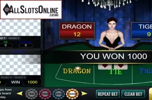 Win Screen. Dragon Tiger (Vela Gaming) from Vela Gaming