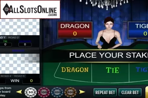 Start Screen. Dragon Tiger (Vela Gaming) from Vela Gaming