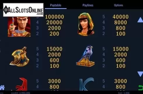 Paytable 2