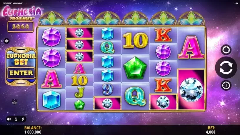 Euphoria Megaways slot screenshot 1
