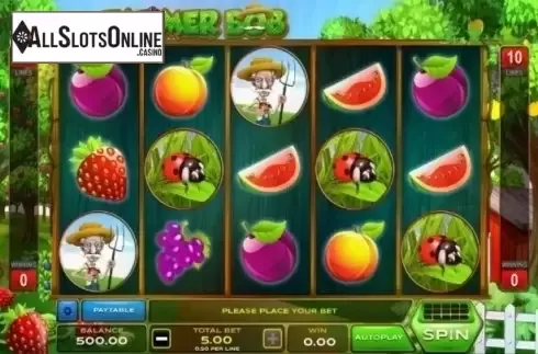 Reel Screen. Farmer Bob from Xplosive Slots Group