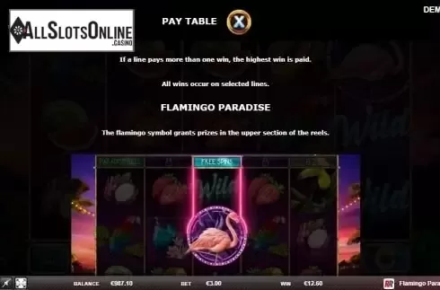 Paytable 2