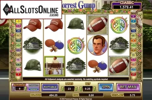 Screen6. Forrest Gump from Amaya