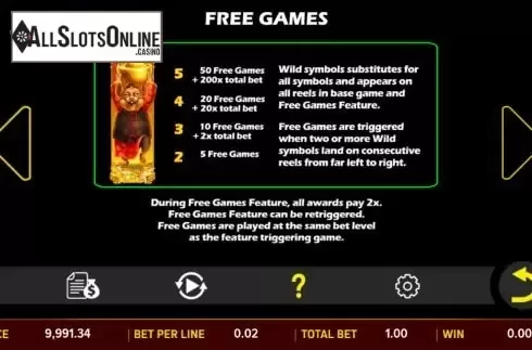 Free Games feature screen