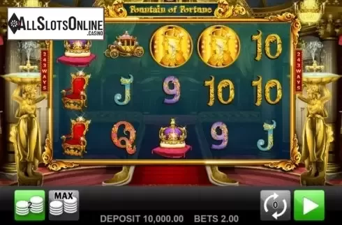 Reel Screen. Fountain of Fortune (Merkur) from Merkur