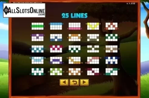 Paylines. Foxy Fox from GMW